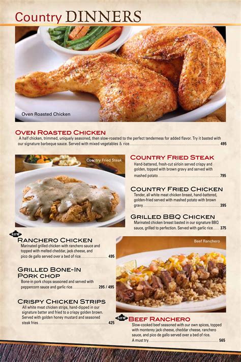 Texas roadhouse westland menu - Description: At Texas Roadhouse in Westland, MI we like to brag about our Hand-Cut Steaks, Fall-Off-The-Bone Ribs, Made-From-Scratch Sides, and Fresh-Baked Bread. Everything we do goes into making our hearty meals stand out. We handcraft almost everything we serve. We provide larger portions so you get more food for your dollar.